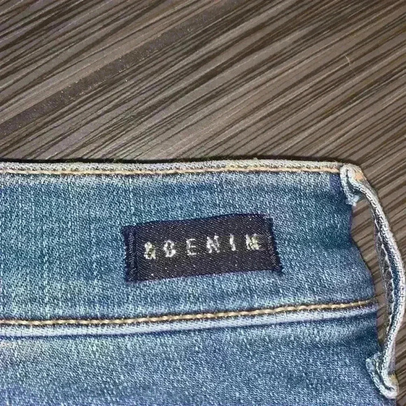 H&M Women's Blue Medium Wash 5-Pocket Shaping Skinny High Waist Denim Jeans Sz25 - Picture 8 of 13